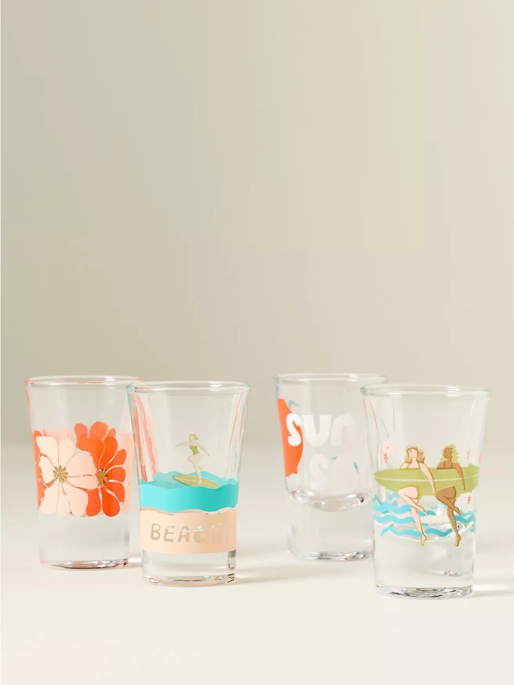 ❤️ Anthropologie Shot Glasses -Set of Four New In Box - Picture 2 of 4